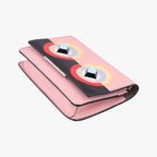 Fendi Monster Eyes Continental Pink Multicolor Leather — view 4