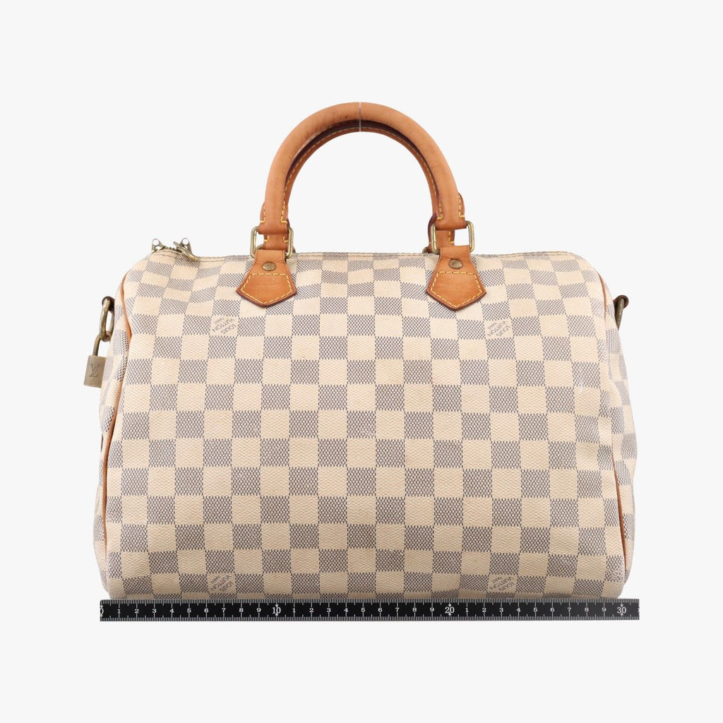 Louis Vuitton Speedy 30 Azur Damier Canvas Handbag — view 2