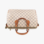 Louis Vuitton Speedy 30 Azur Damier Canvas Handbag — view 8