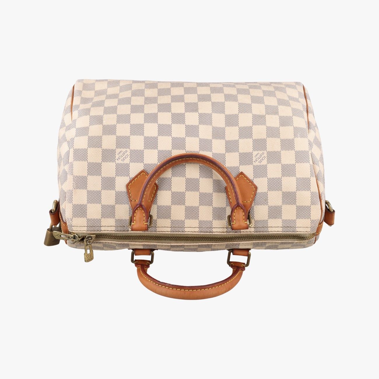 Louis Vuitton Speedy 30 Azur Damier Canvas Handbag — view 8