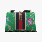 Gucci Sylvie Multicolor Silk Shoulder Bag — view 2