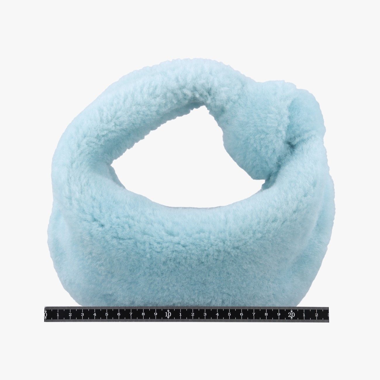 Bottega Veneta the Jodie Blue Fur Shoulder Bag — view 2
