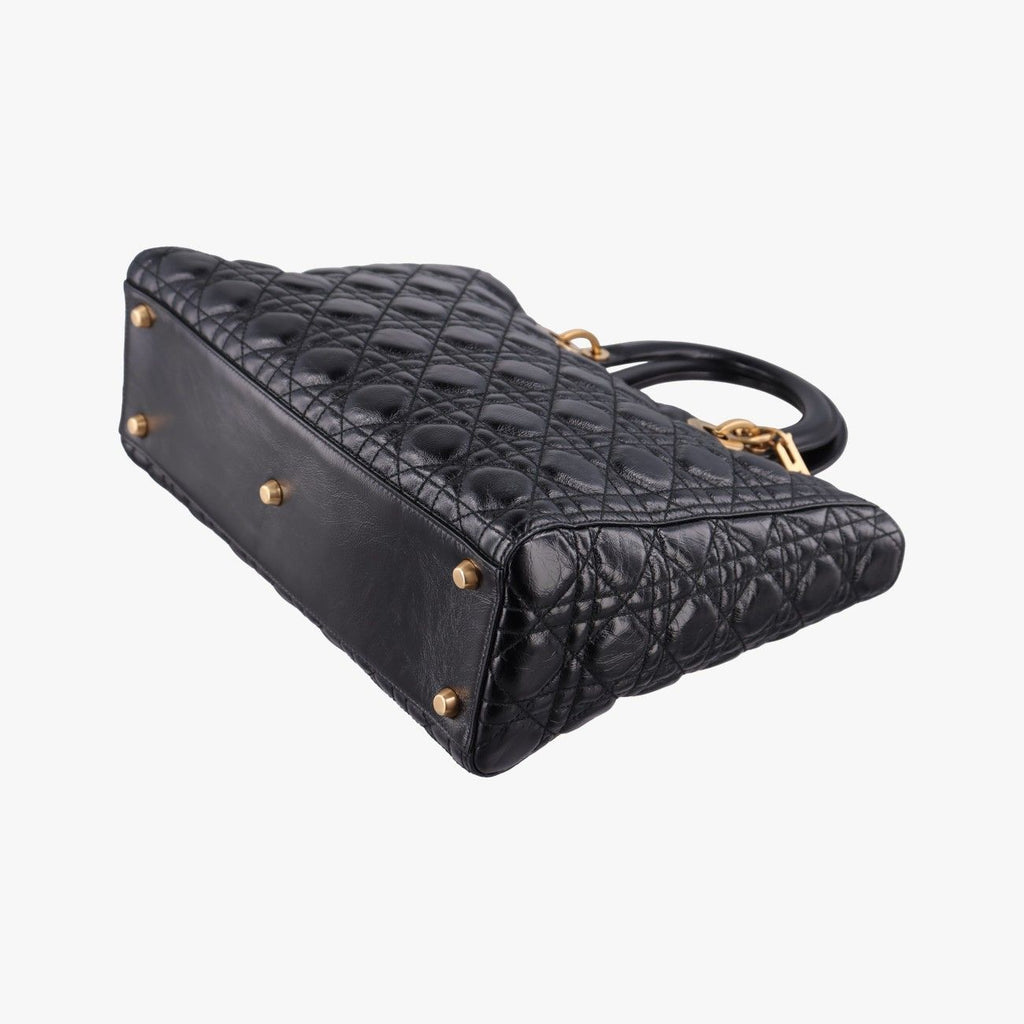 Dior Lady Black Lambskin Handbag — view 4