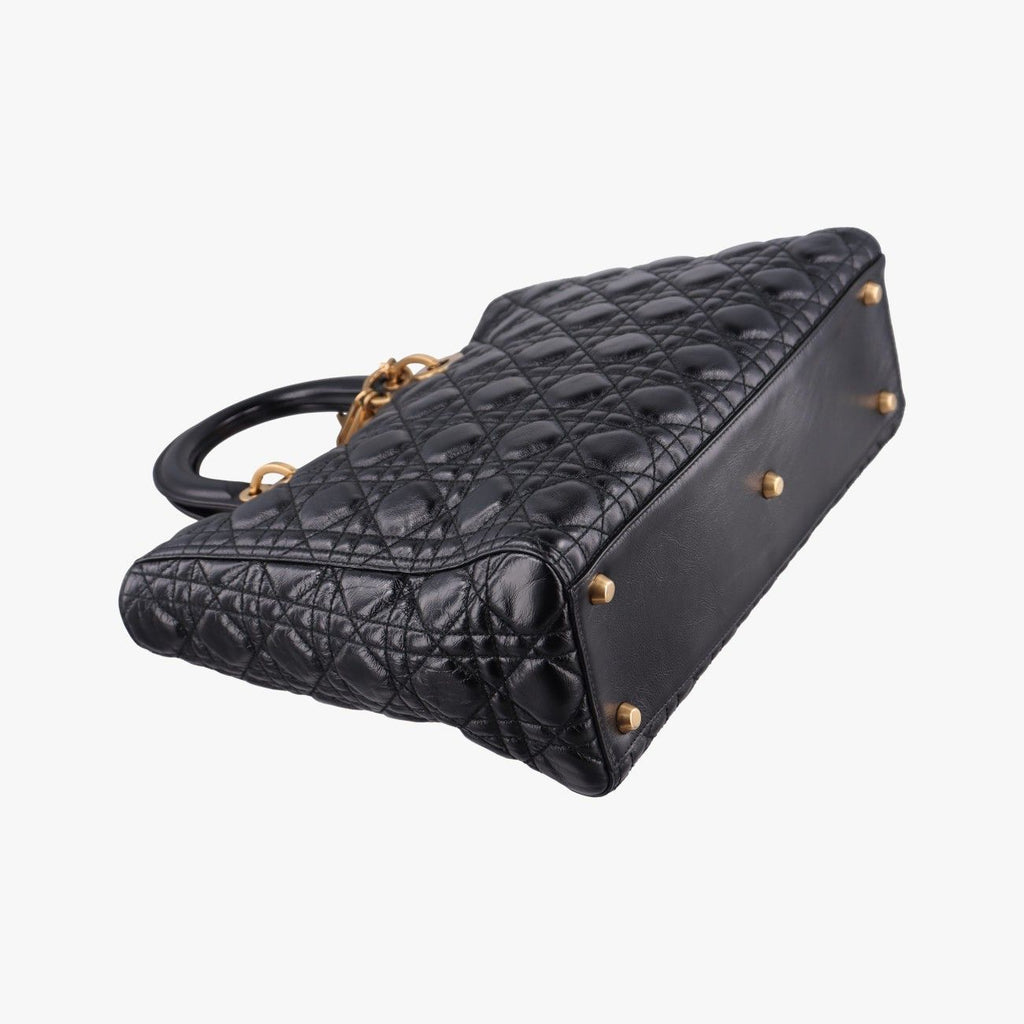 Dior Lady Black Lambskin Handbag — view 5
