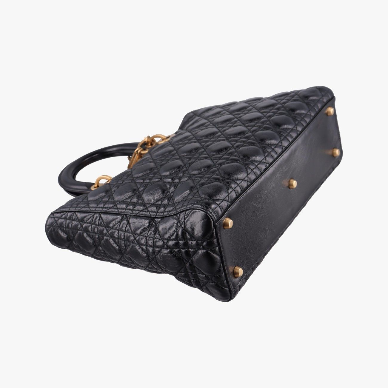 Dior Lady Black Lambskin Handbag — view 5