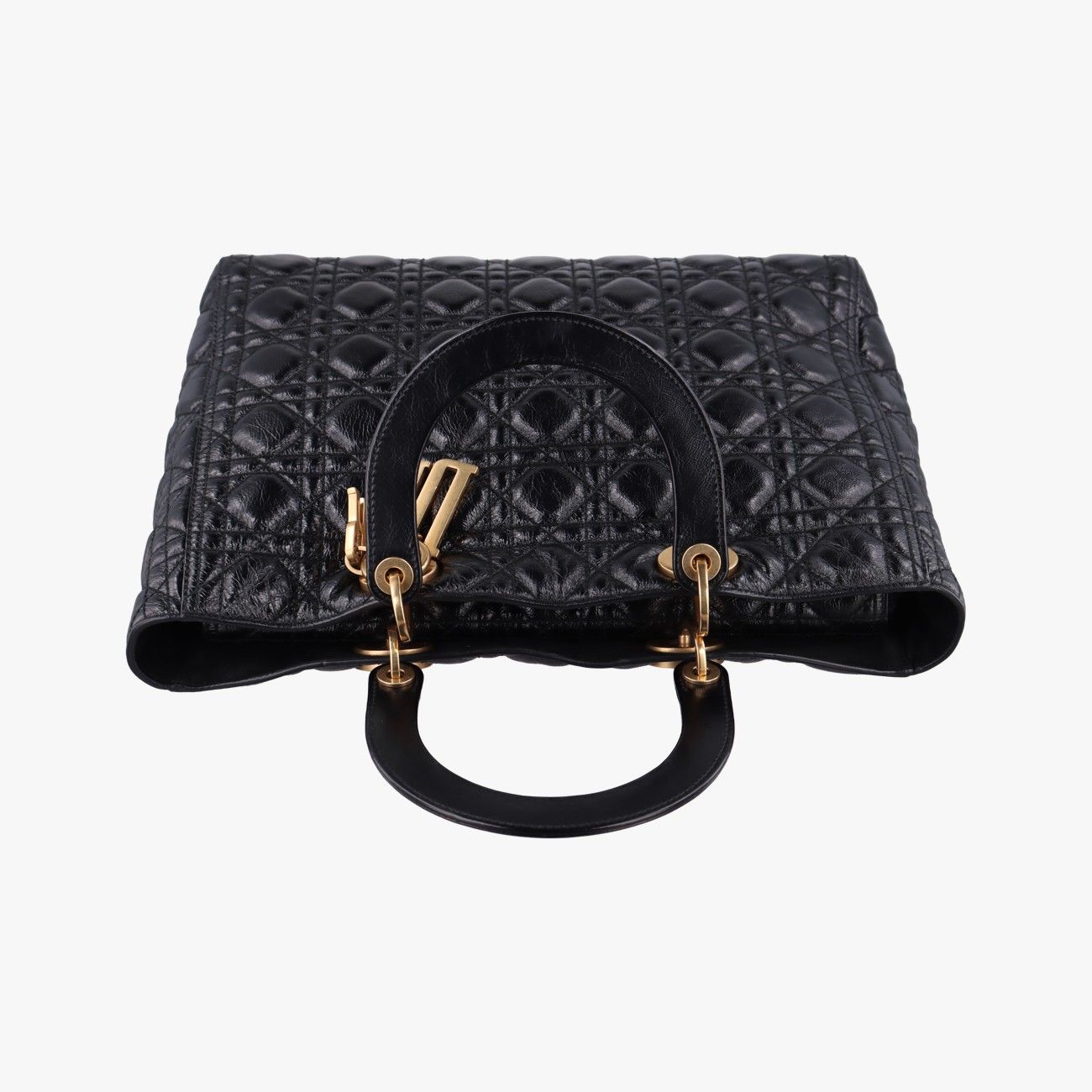 Dior Lady Black Lambskin Handbag — view 8