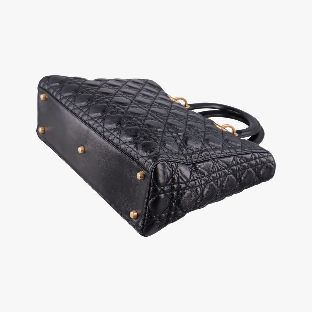 Dior Lady Black Lambskin Handbag — view 6