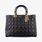 Dior Lady Black Lambskin Handbag