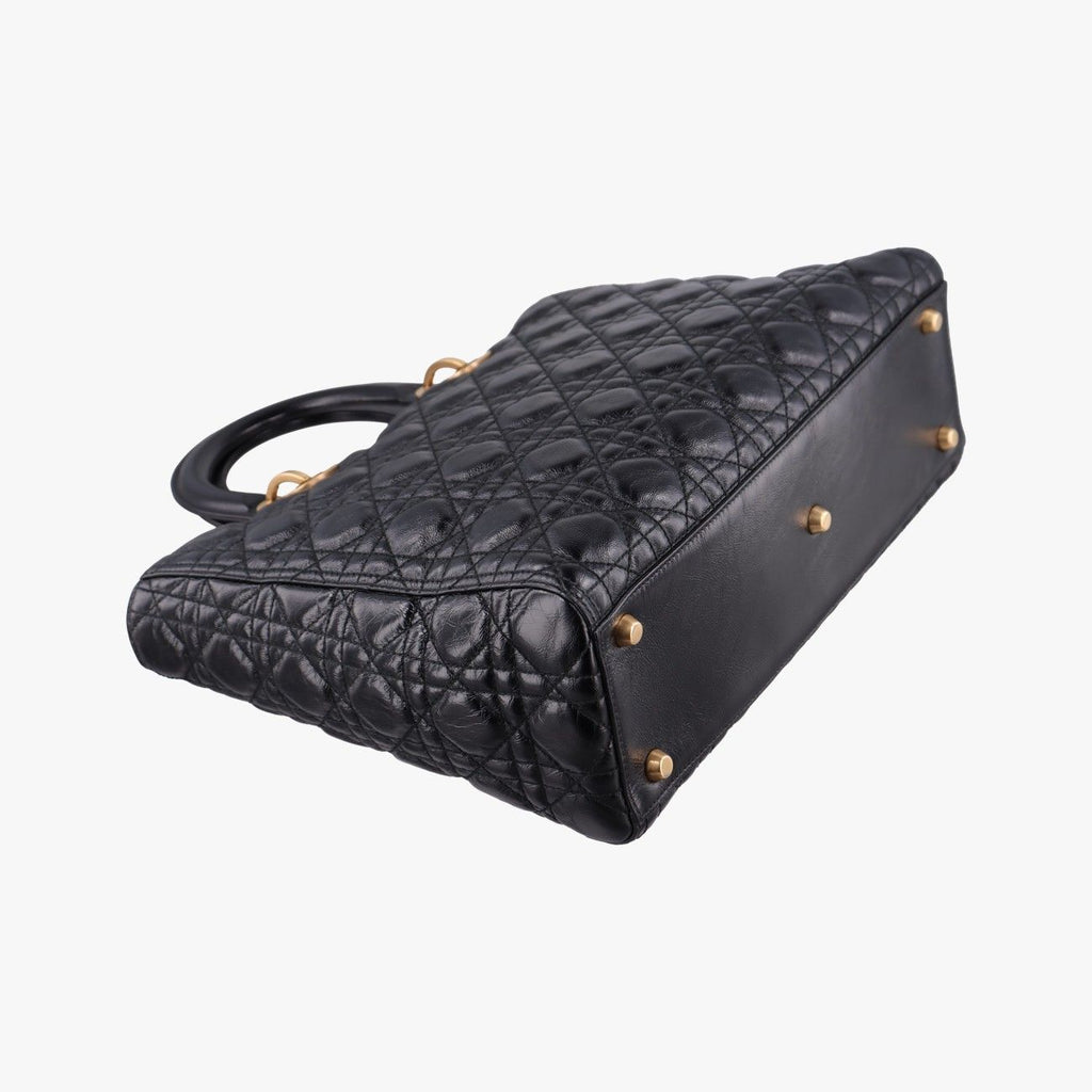 Dior Lady Black Lambskin Handbag — view 7