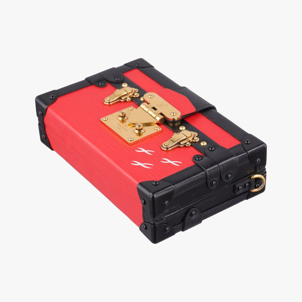 Louis Vuitton Petite Malle Noir Coquelicot Epi Leather — view 4