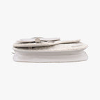 Dior Saddle Bag White Jacquard Leather — view 3