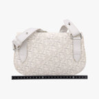 Dior Saddle Bag White Jacquard Leather — view 2