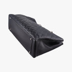 Chanel Quilted CC Logo Grand Shopping Tote Bag GST Black Caviar Leather — view 4