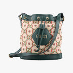 Gucci Ophidia Mini Bucket Green Multi Canvas Leather
