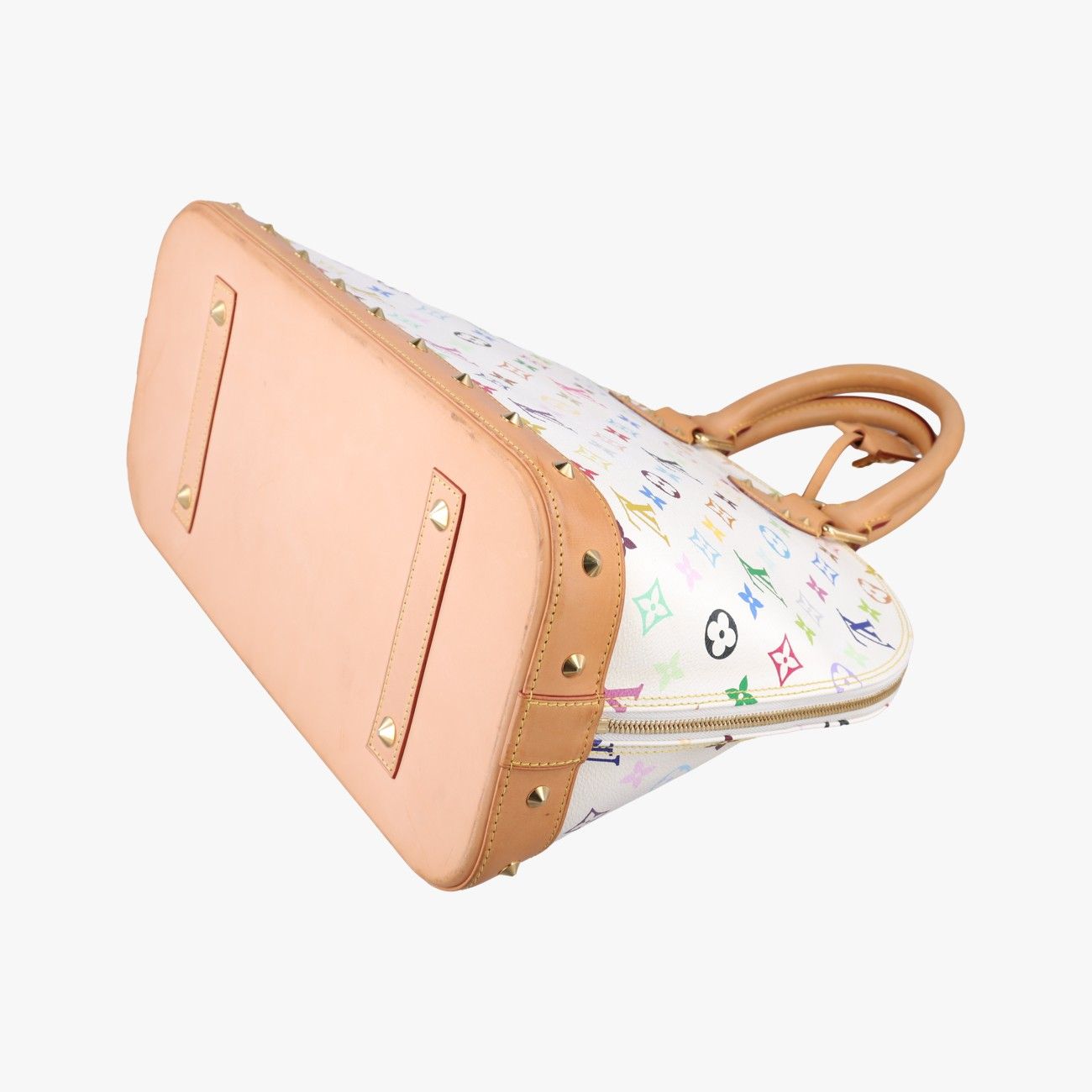 Louis Vuitton Alma GM Blanc Monogram Multicolor Handbag — view 6