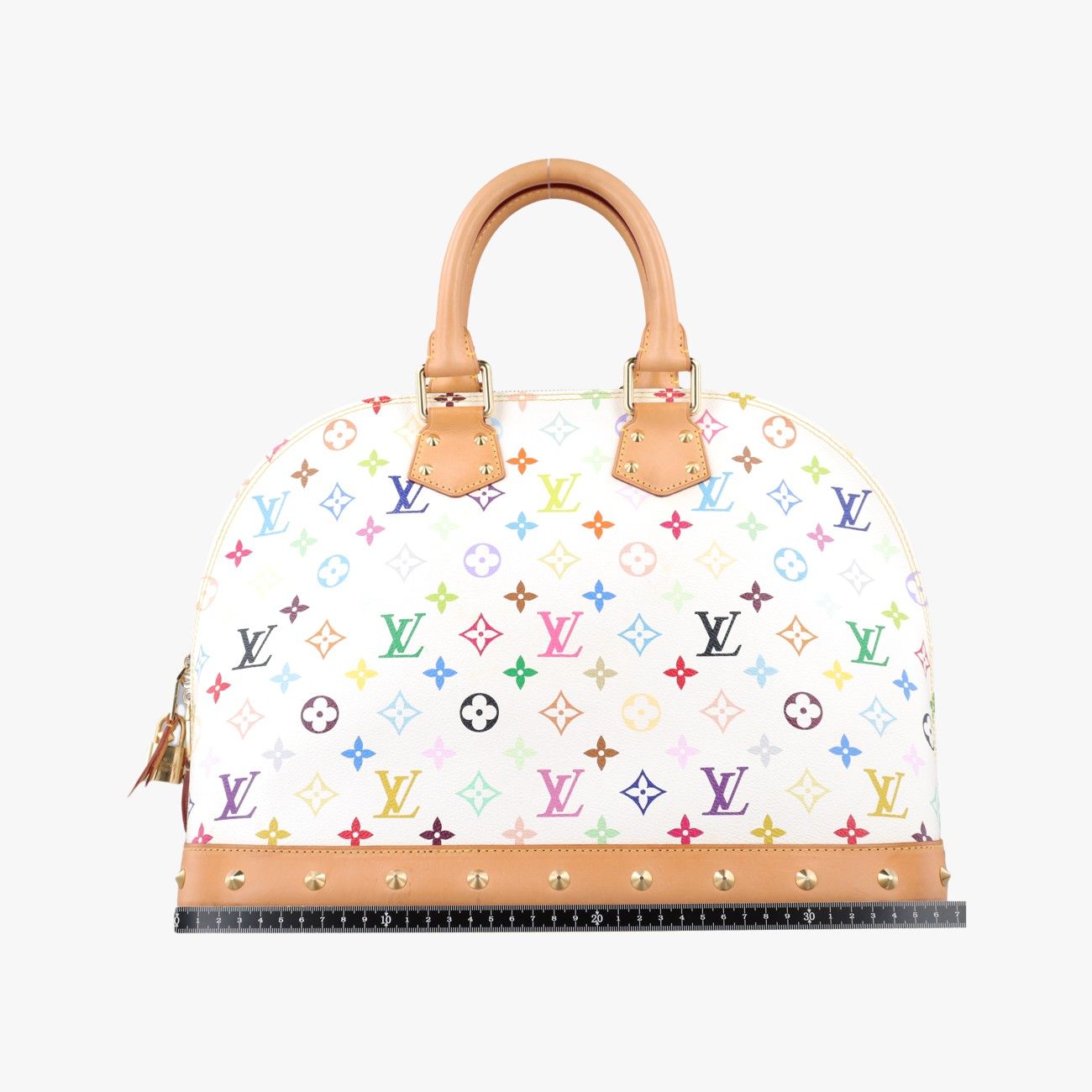 Louis Vuitton Alma GM Blanc Monogram Multicolor Handbag — view 2