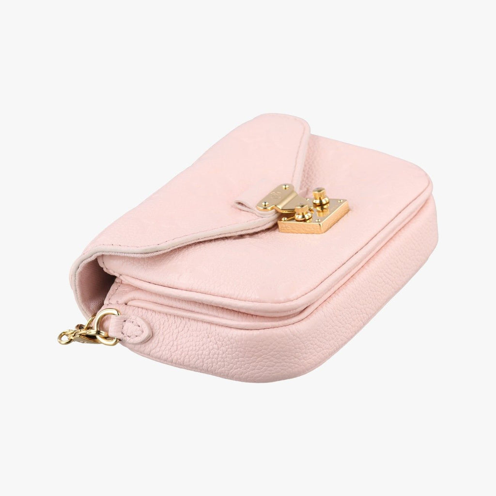 Louis Vuitton Micro Metis Pouch Chain Monogram Rose Pomelo Empreinte — view 5