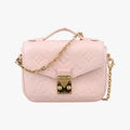 Louis Vuitton Micro Metis Pouch Chain Monogram Rose Pomelo Empreinte