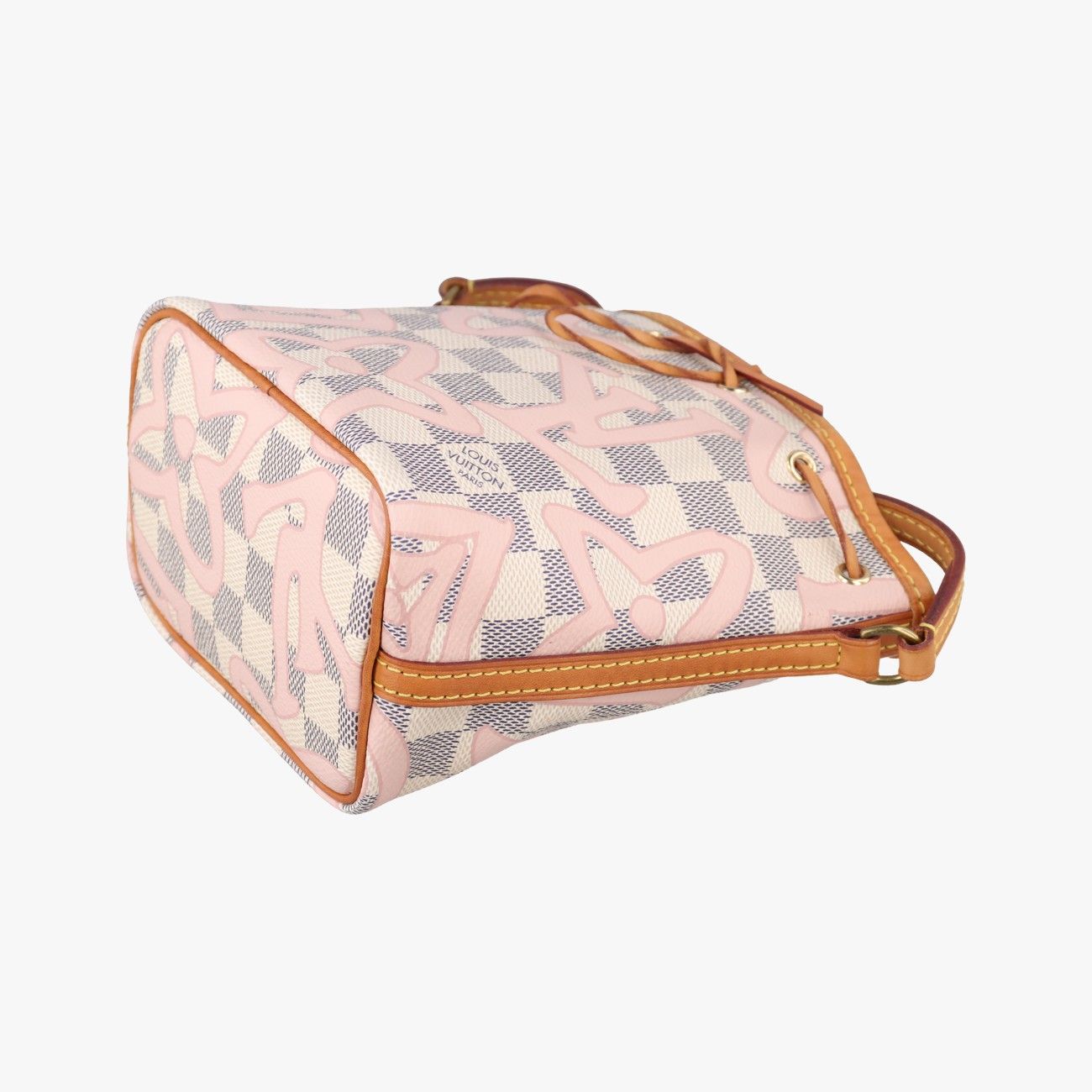 Louis Vuitton Tahitian Nano Noe Azur Damier Canvas Bucket Bag — view 4