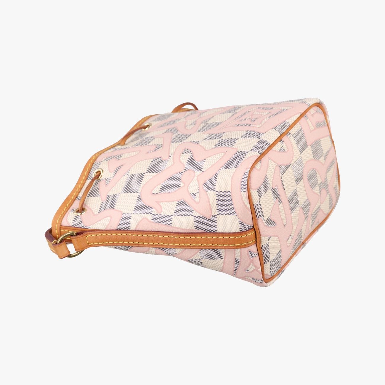 Louis Vuitton Tahitian Nano Noe Azur Damier Canvas Bucket Bag — view 7