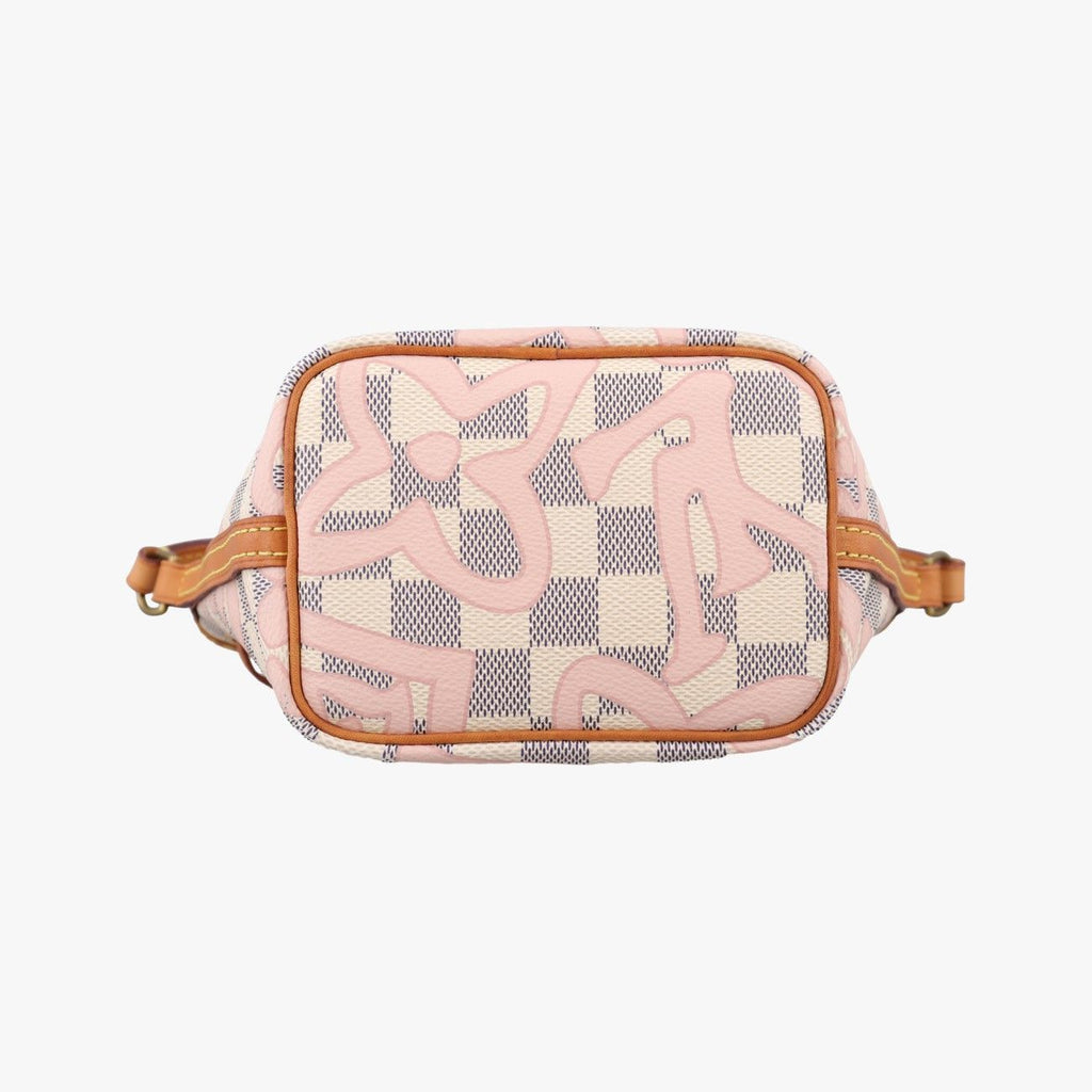 Louis Vuitton Tahitian Nano Noe Azur Damier Canvas Bucket Bag — view 3