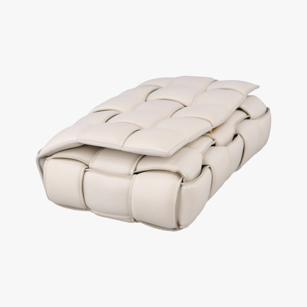 Bottega Veneta Padded Cassette White Lambskin Shoulder Bag — view 5
