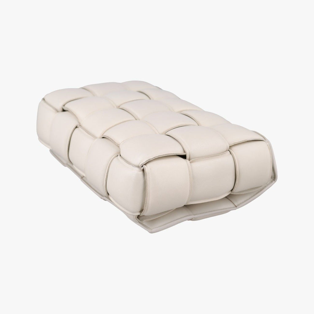 Bottega Veneta Padded Cassette White Lambskin Shoulder Bag — view 6