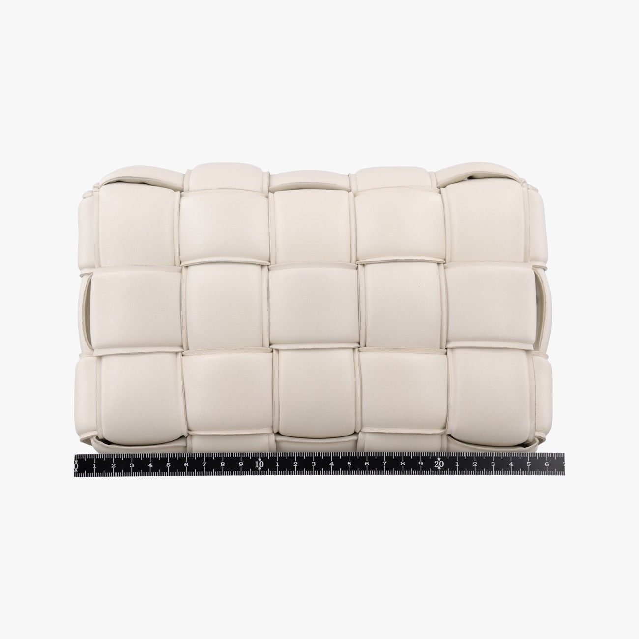 Bottega Veneta Padded Cassette White Lambskin Shoulder Bag — view 2