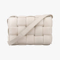 Bottega Veneta Padded Cassette White Lambskin Shoulder Bag