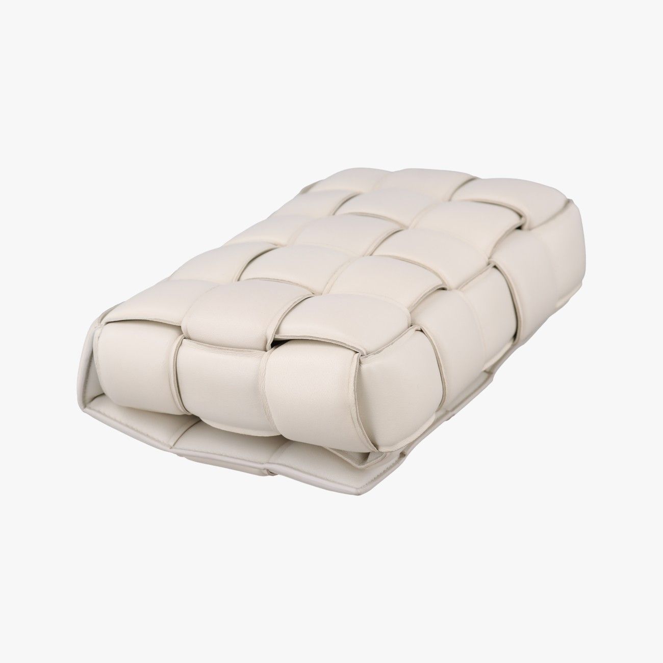 Bottega Veneta Padded Cassette White Lambskin Shoulder Bag — view 7