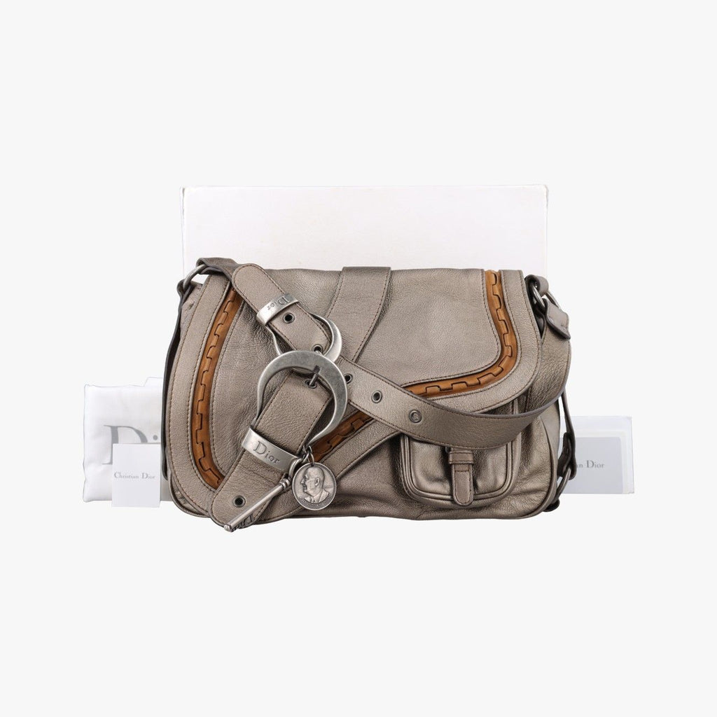 Dior Gaucho Gold Leather