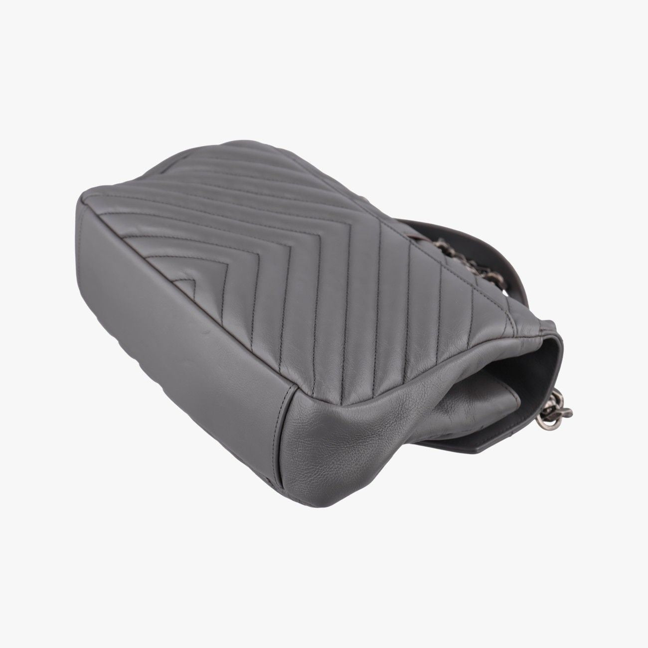 Saint Laurent Carre Gray Leather — view 6