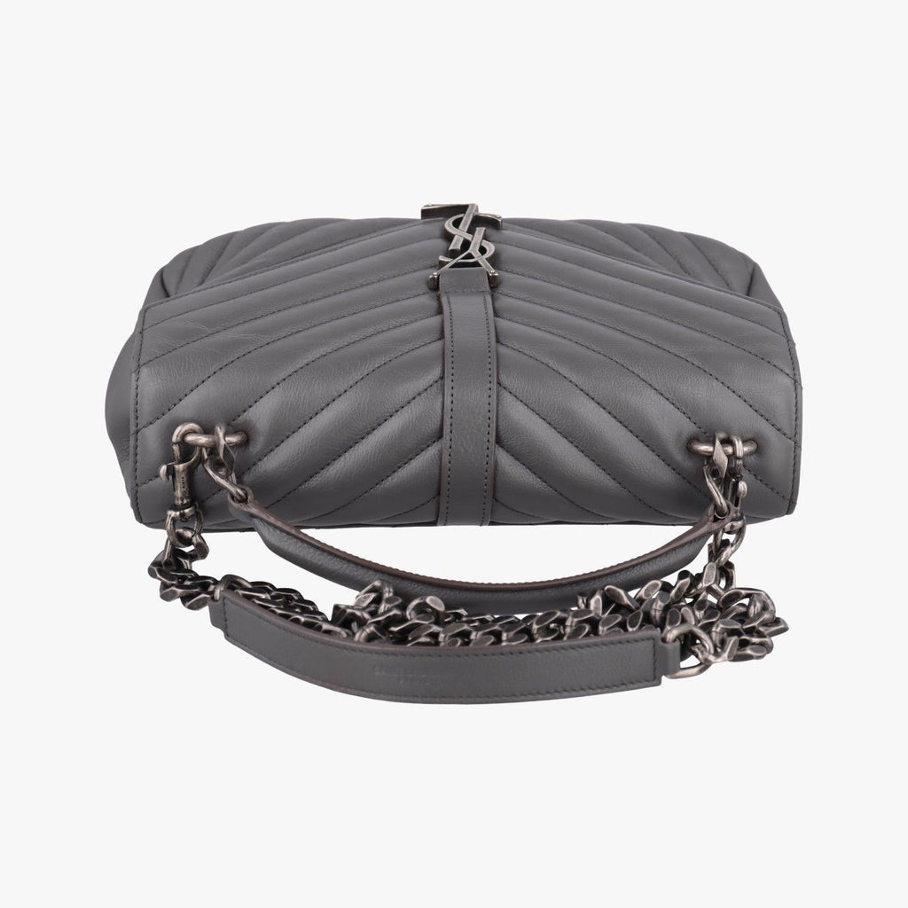 Saint Laurent Carre Gray Leather — view 8