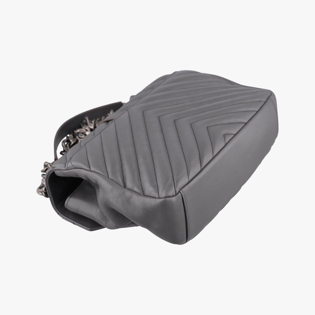 Saint Laurent Carre Gray Leather — view 7