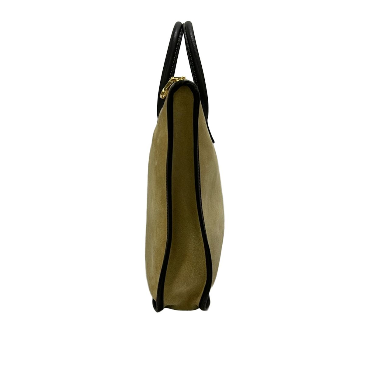 Loewe Handbag Beige Dark Brown Leather — view 2