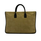 Loewe Handbag Beige Dark Brown Leather — view 3