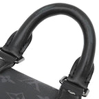 Louis Vuitton 2-Way Bag Keepall Bandouliere 25 Leather Monogram Eclipse Reverse — view 8