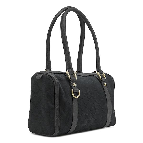 Gucci GG Canvas Abbey Mini Bag Black Gold — view 2
