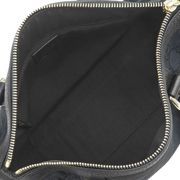 Gucci GG Canvas Abbey Mini Bag Black Gold — view 8