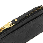 Louis Vuitton Coin Purse Card Case Zip Monogram Empreinte Black Gold Fragment — view 6