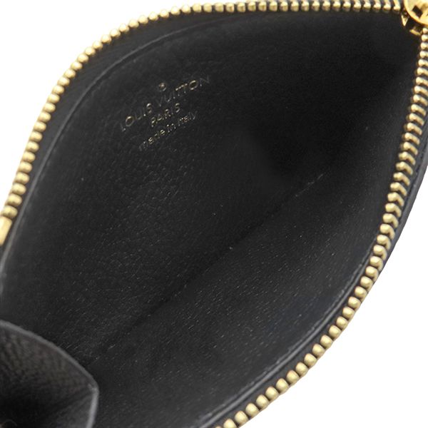 Louis Vuitton Coin Purse Card Case Zip Monogram Empreinte Black Gold Fragment — view 8