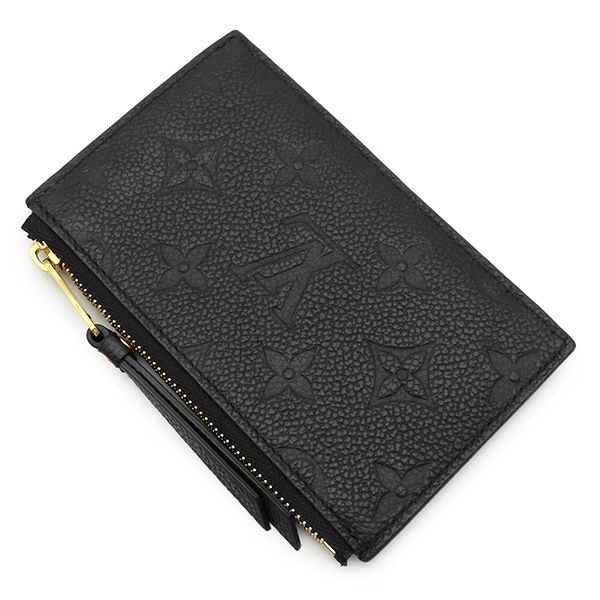 Louis Vuitton Coin Purse Card Case Zip Monogram Empreinte Black Gold Fragment — view 2