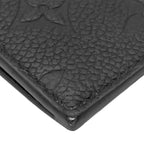 Louis Vuitton Coin Purse Card Case Zip Monogram Empreinte Black Gold Fragment — view 4