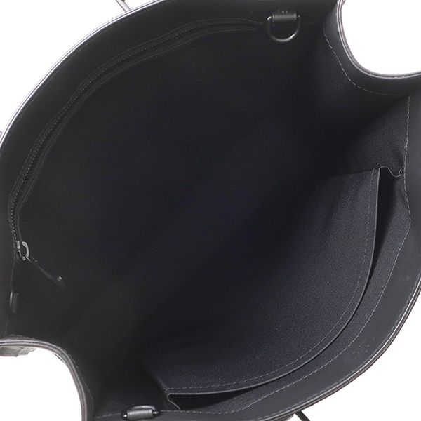 Louis Vuitton 2-Way Sac Plat Leather Taurillon Black Tote Bag — view 6