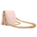 Louis Vuitton Shoulder Bag Coussin PM Monogram Denim Washed Pink Gold Chain — view 2