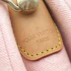Louis Vuitton Shoulder Bag Coussin PM Monogram Denim Washed Pink Gold Chain — view 6