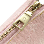 Louis Vuitton Shoulder Bag Coussin PM Monogram Denim Washed Pink Gold Chain — view 5