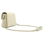 Gucci Shoulder Bag Interlocking G Chain Leather Ivory Gold Off White — view 2