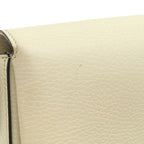 Gucci Shoulder Bag Interlocking G Chain Leather Ivory Gold Off White — view 6