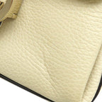 Gucci Shoulder Bag Interlocking G Chain Leather Ivory Gold Off White — view 7